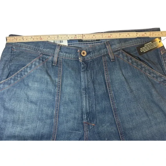 Polo Jeans Co Ralph Lauren Double Knee Sum Jean Men's 36x32 Blue Denim